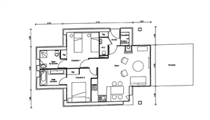 t3 à la vente -   27130  VERNEUIL D AVRE ET D ITON, surface 62 m2 vente t3 - UBI430589600